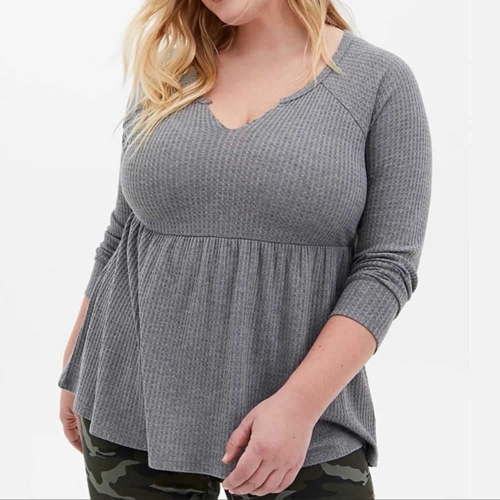 Torrid long sleeve babydoll top